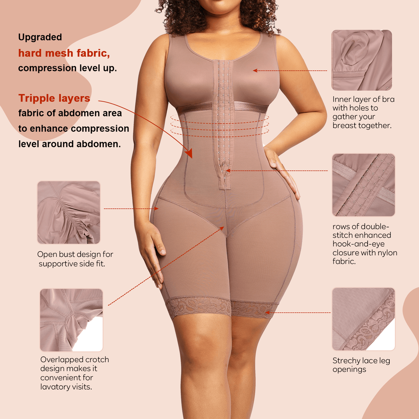 Post-op Chest Wrap Jumpsuit