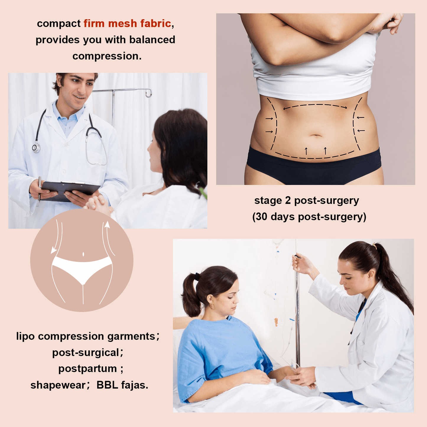 Post-op Chest Wrap Jumpsuit