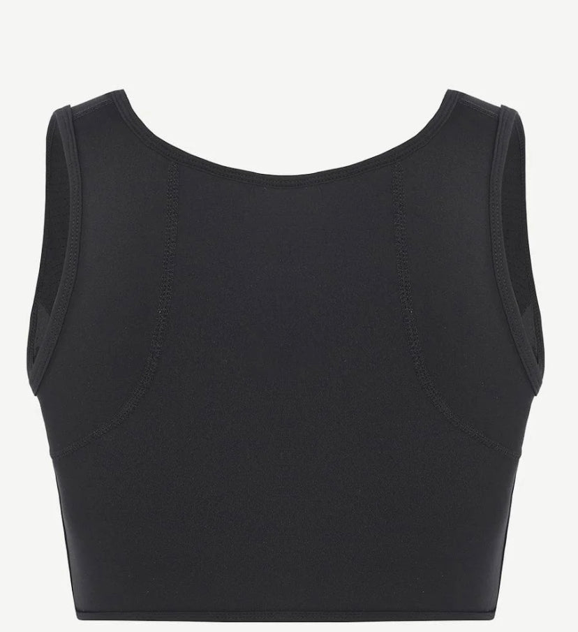 Zipper Sports Shockproof Bra Crop With Four steel Boning