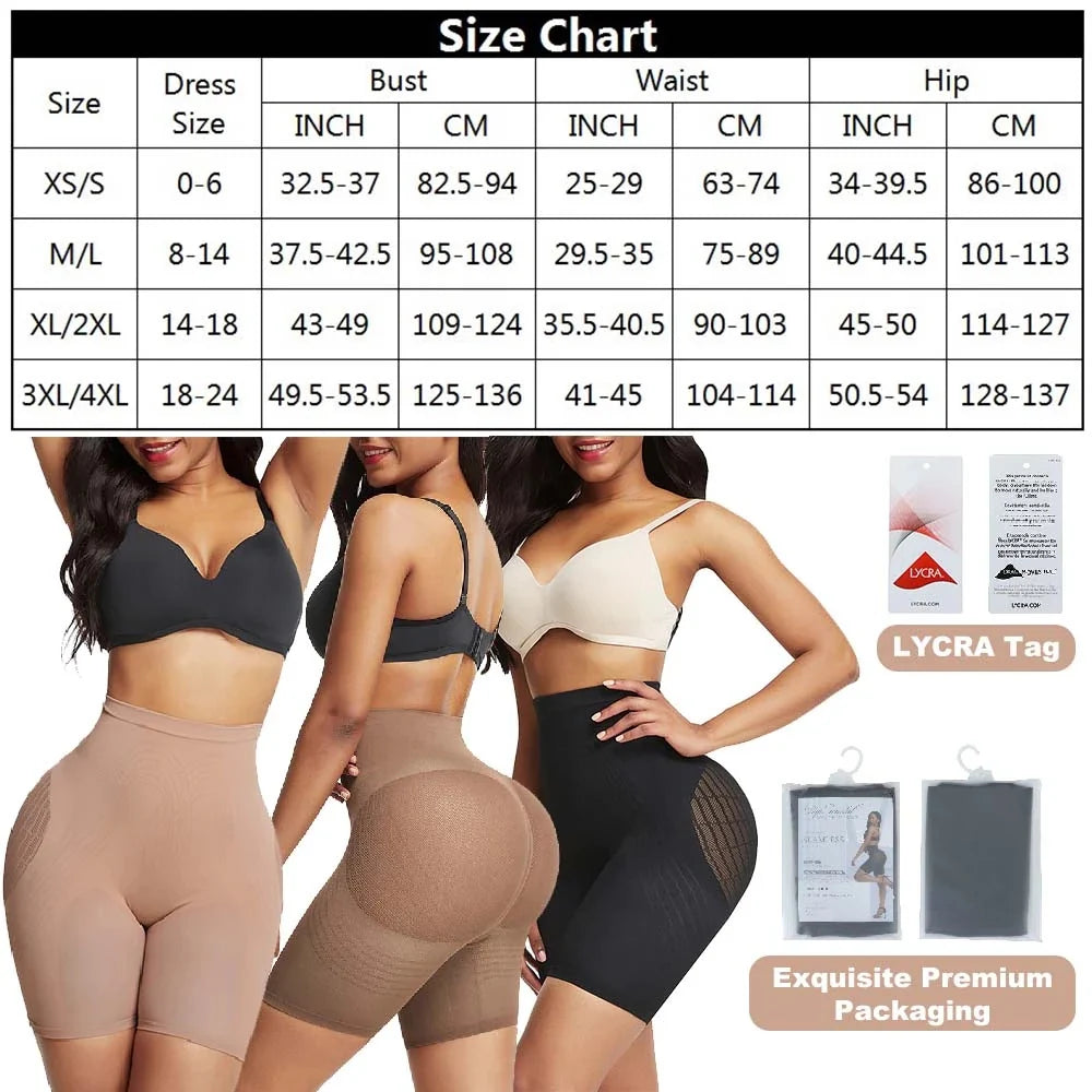 Women's High Waist Happy Butt Seamless Panty Shaper Curve Creator
