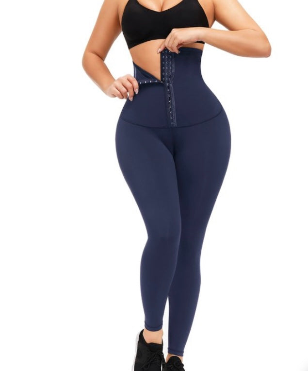Hooks Waist Trainer Shapewear Leggings Slimming Belly