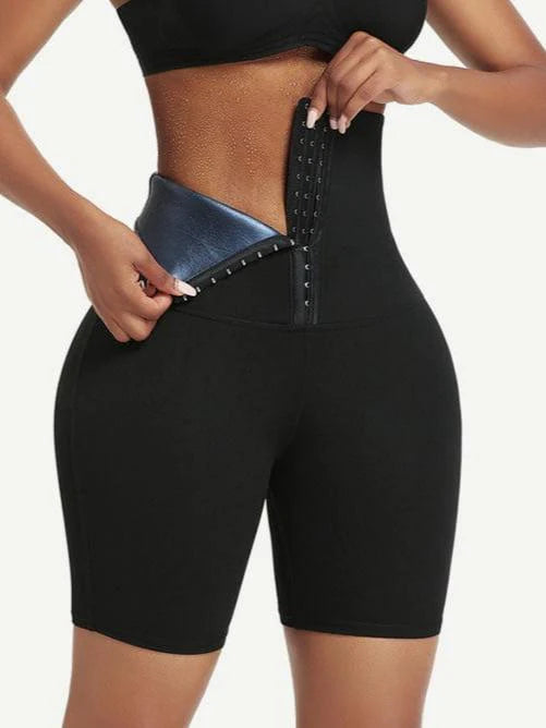 Neoprene High Waist Shorts Yoga Workout Fitness Shorts