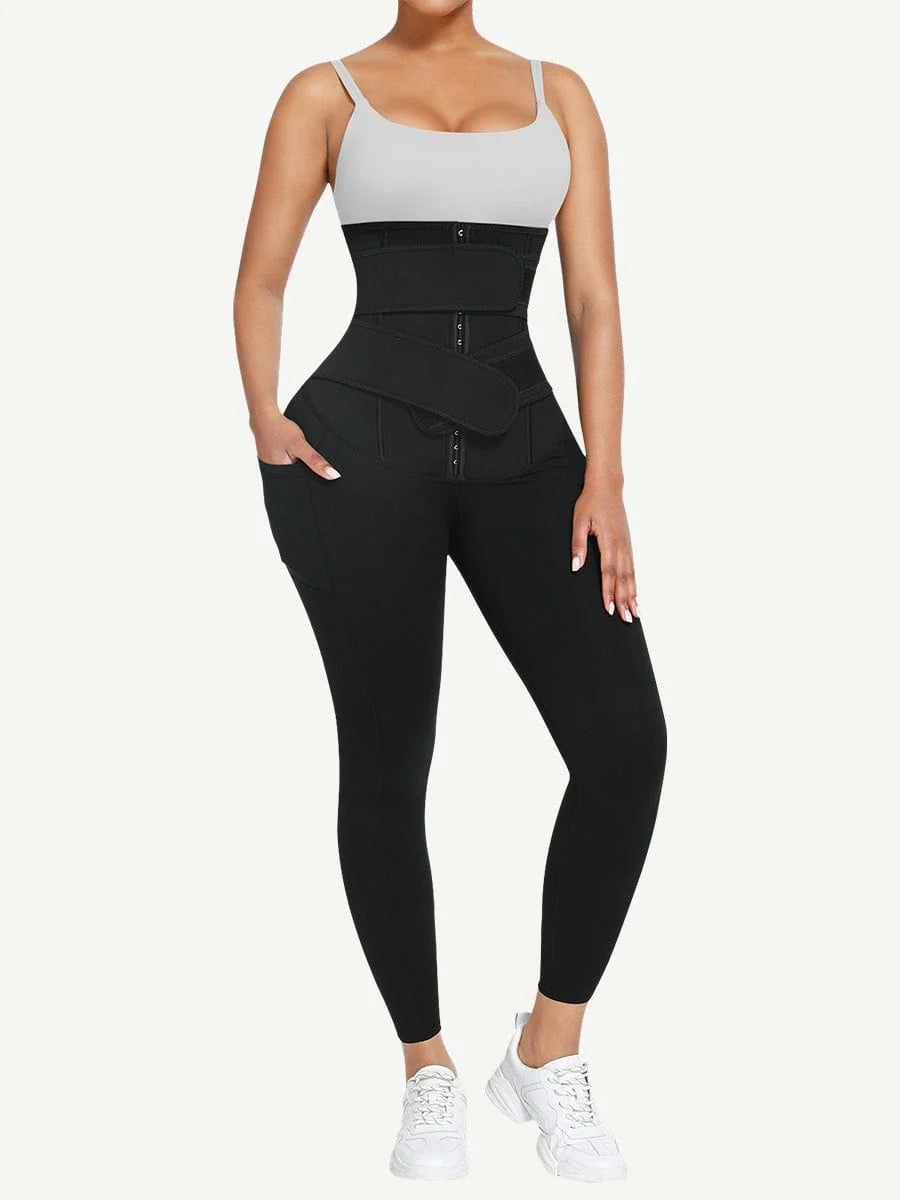 High-Waist Butt-Lifting Shaping Leggings with Pocket