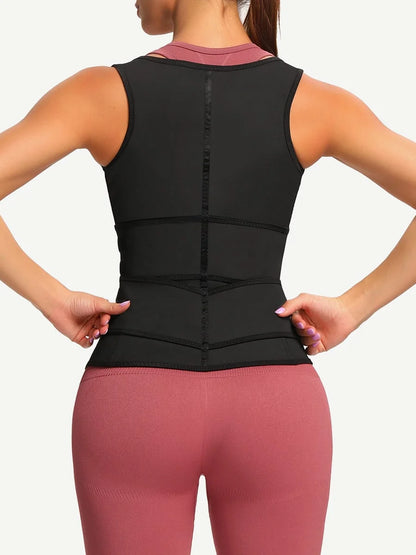High-Compression Double-Belt Latex Vest Waist Trainer