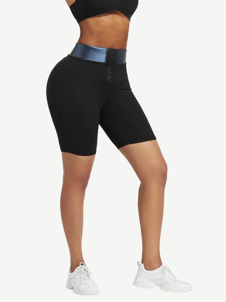 Neoprene High Waist Shorts Yoga Workout Fitness Shorts