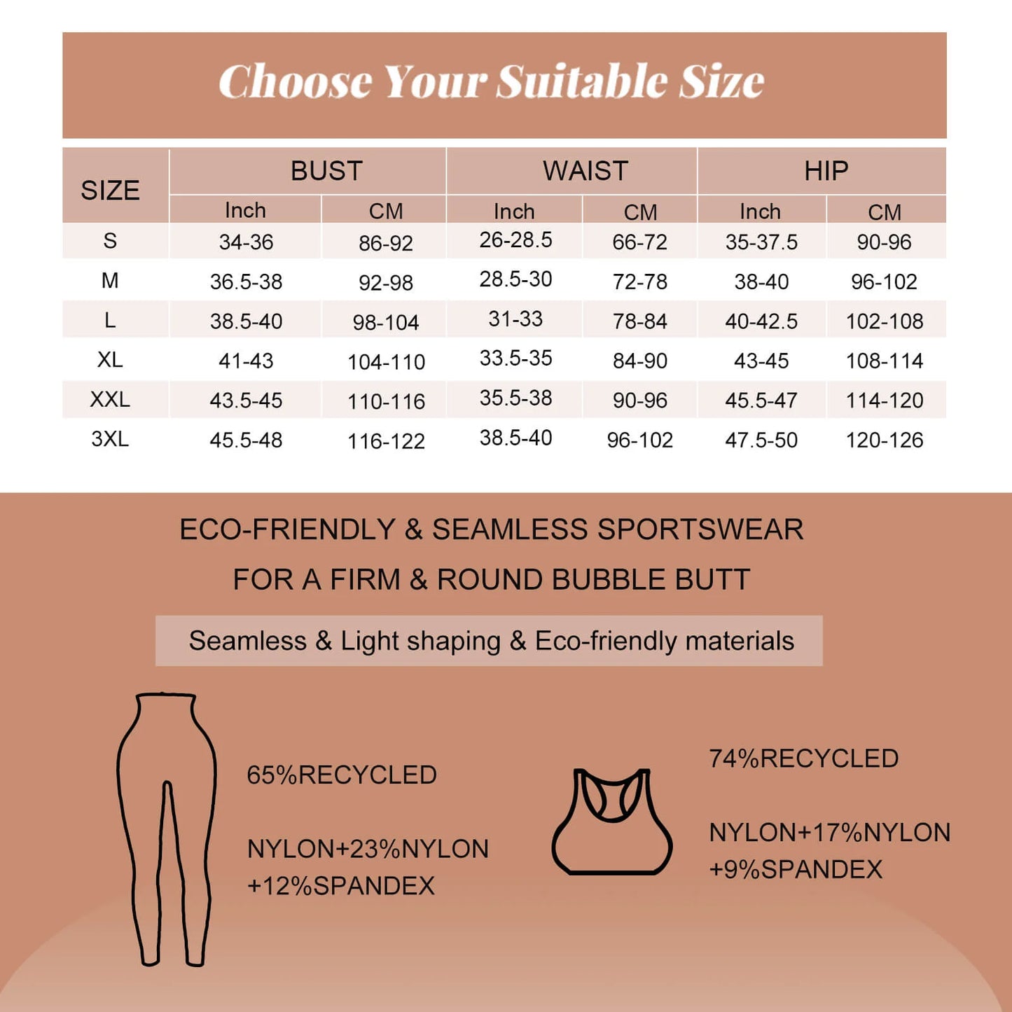 Butt Lifting Tummy Control Sexy Seamless Sportswear
