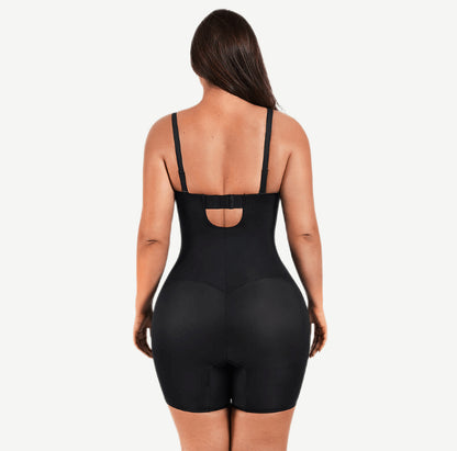 Back Smoothing Underwire Cup Push Up Bra Strapless Shortie Bodysuit