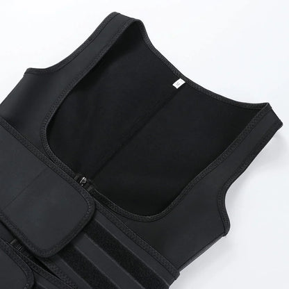 High-Compression Double-Belt Latex Vest Waist Trainer