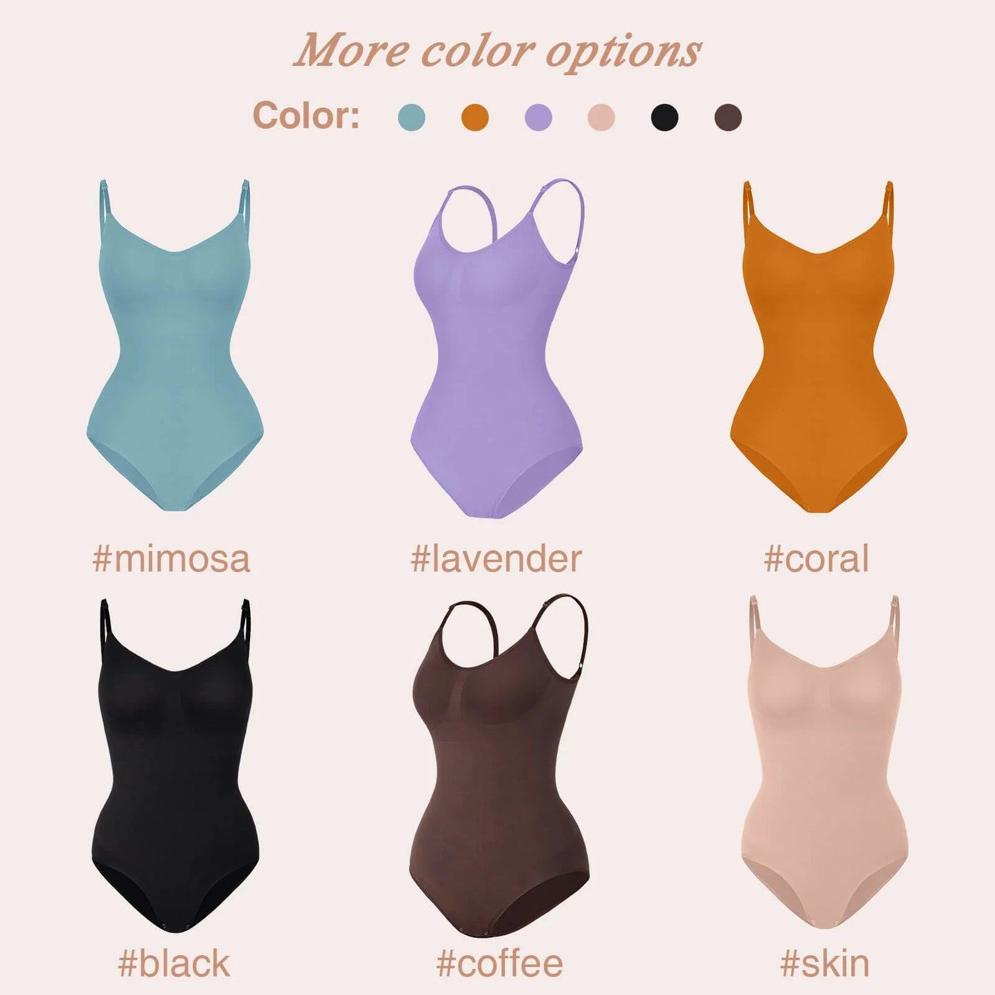 Seamless One-Piece Shapewear Briefs