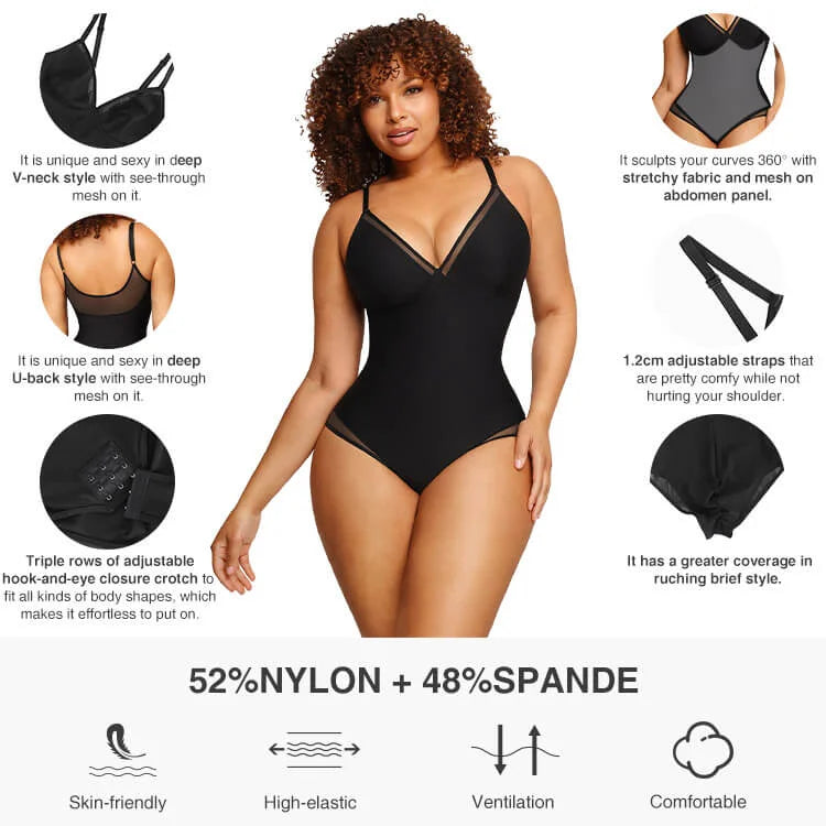 Sexy Mesh Sheer Bodysuit