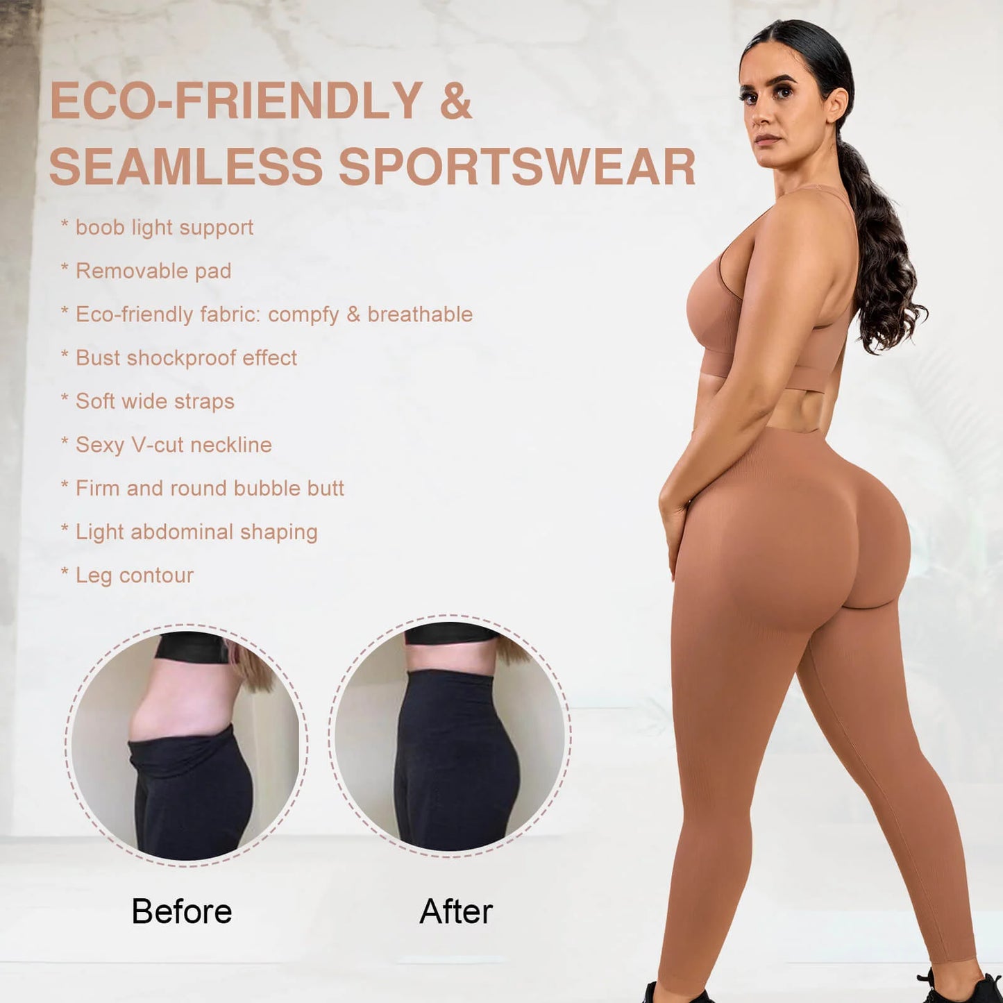 Butt Lifting Tummy Control Sexy Seamless Sportswear
