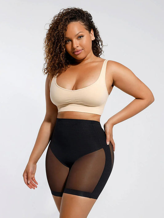 Low-Back Mesh Tummy, Thigh & Butt Shaper