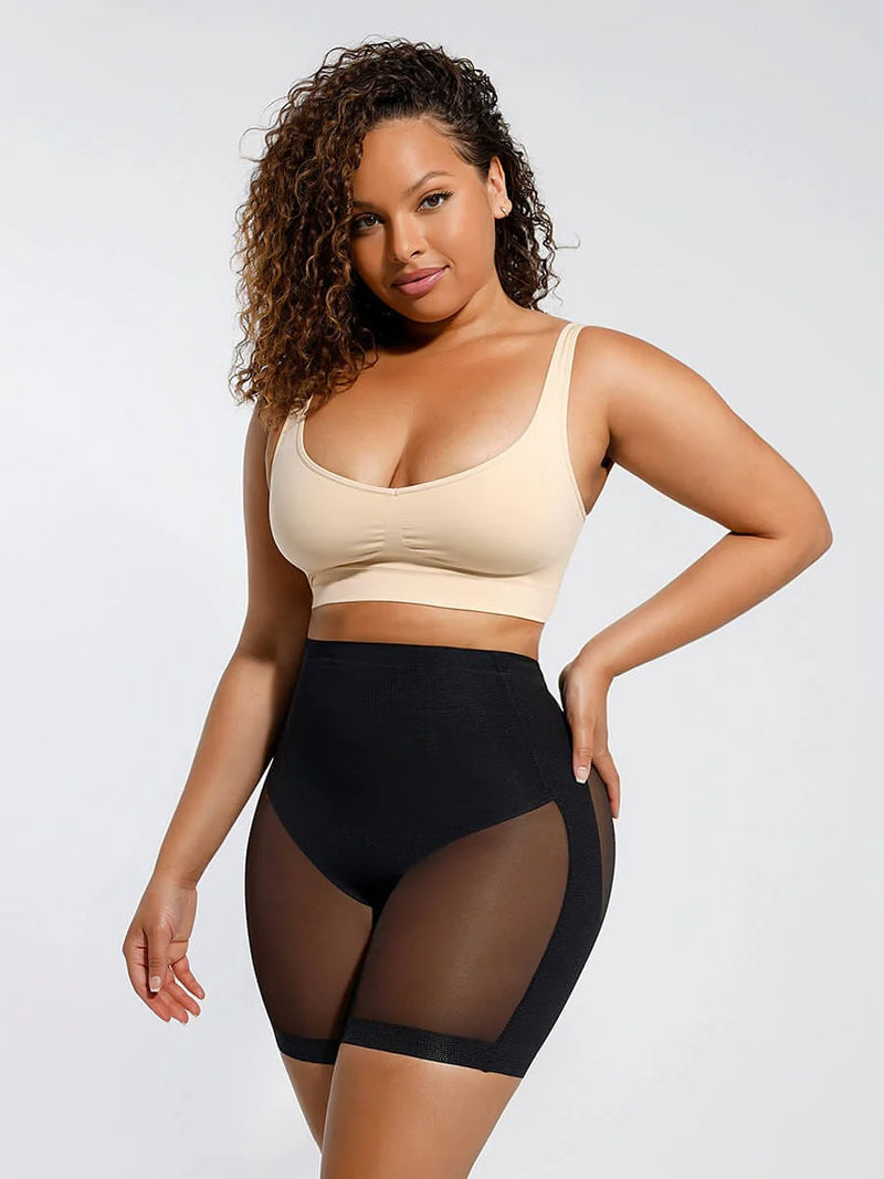 Low-Back Mesh Tummy, Thigh & Butt Shaper