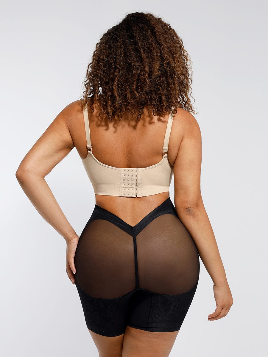 Low-Back Mesh Tummy, Thigh & Butt Shaper