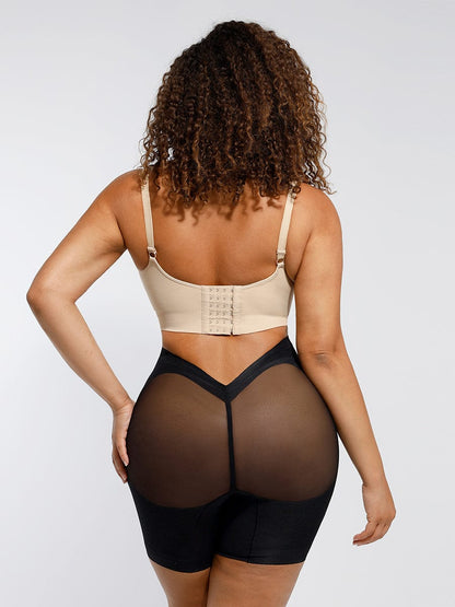 Low-Back Mesh Tummy, Thigh & Butt Shaper