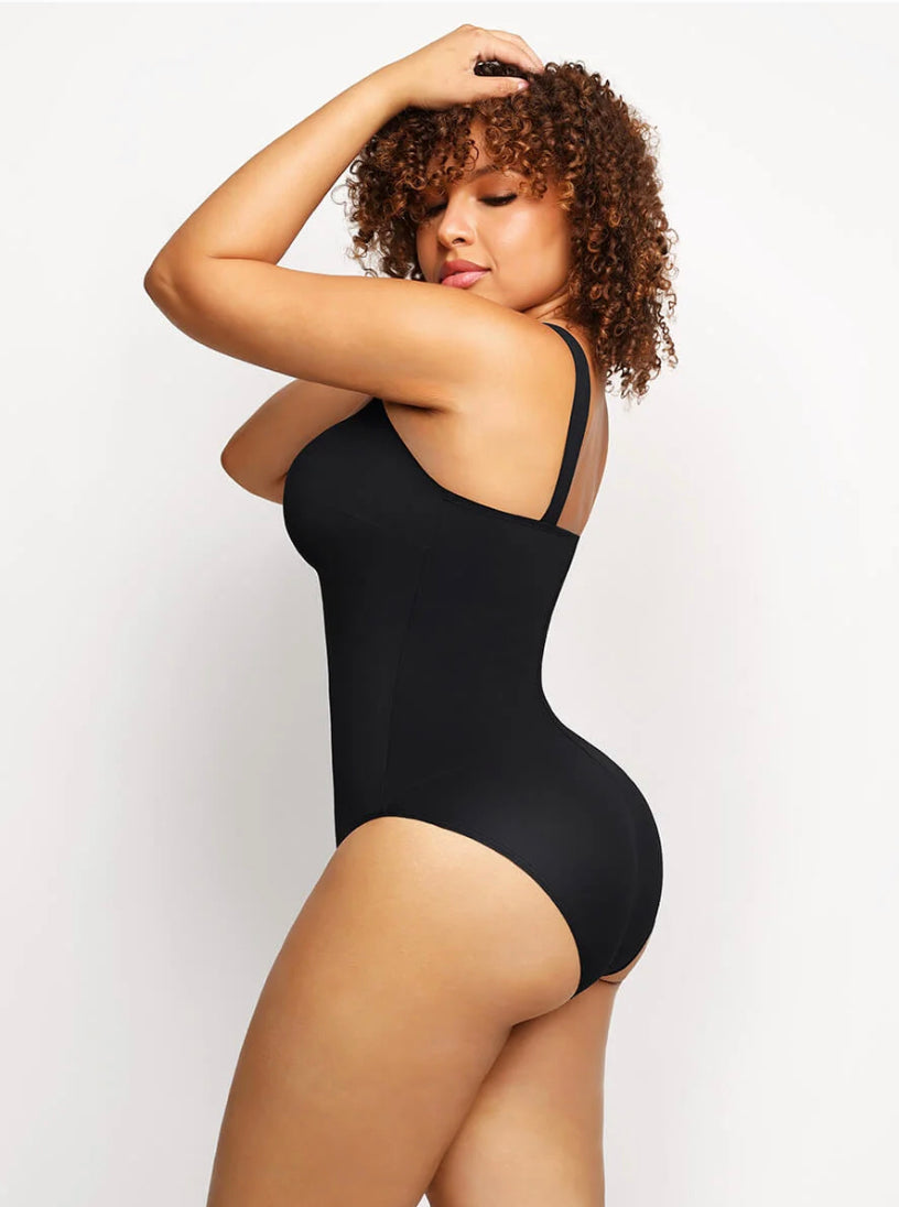 Sexy Square Collar Elastic Sexy Outerwear Shape Bodysuit