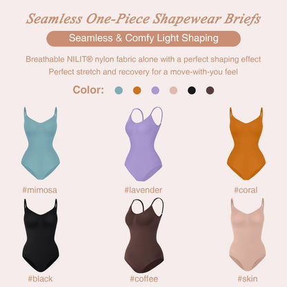 Seamless One-Piece Shapewear Briefs
