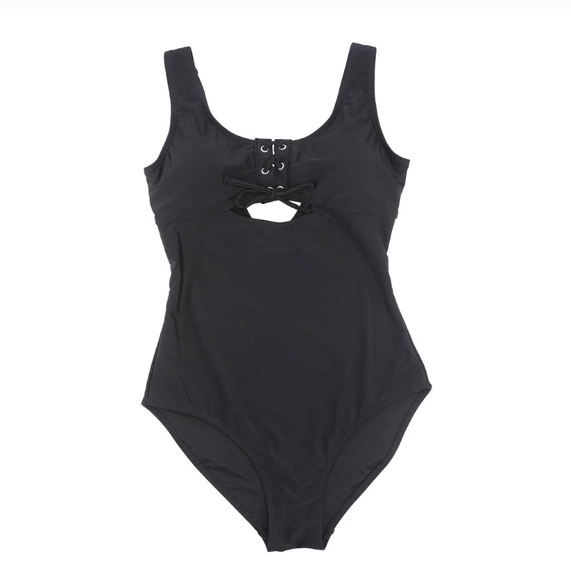 One-Piece Shapewear Swimsuit With Cut-out Design