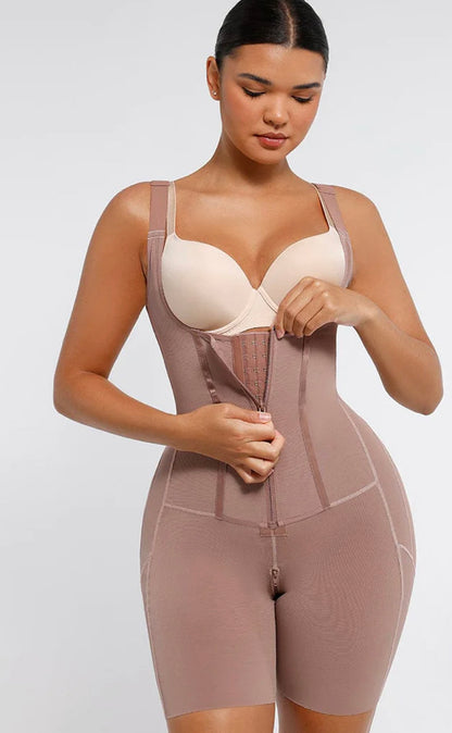 Post Surgery U-Shaped Bust Support Two Steel Bones Waist and Abdomen Control Shapewear