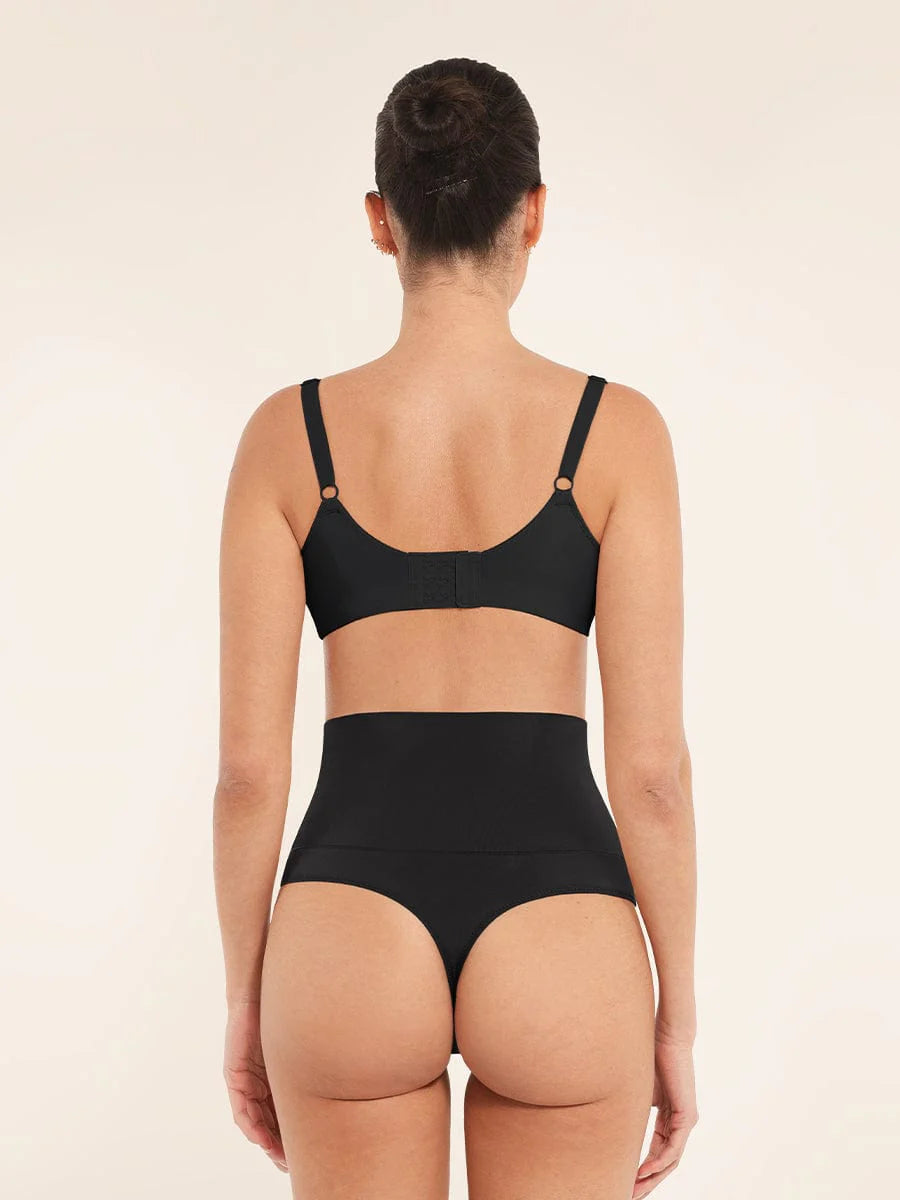 Seamless Comfort Underarm Smoothing V-Neck Bralette with Adjustable Straps