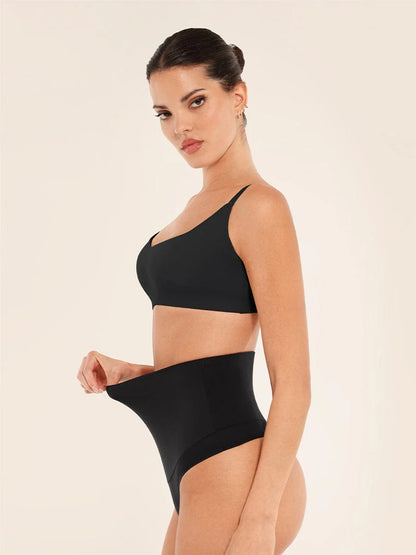 Seamless Comfort Underarm Smoothing V-Neck Bralette with Adjustable Straps
