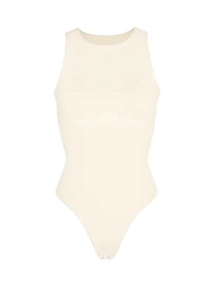 Seamless Outer Crew Thong Bodysuit