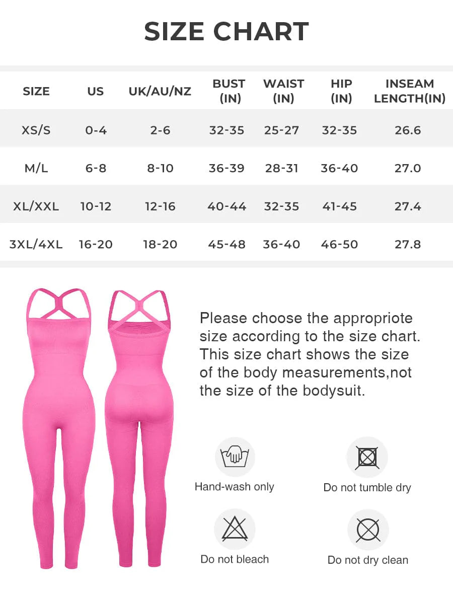 Seamless Sports Shaping 2 in 1 Waist and Tummy Control Bra-free Jumpsuit