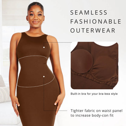 Shaper Large U-back Snatched Seamless Dress