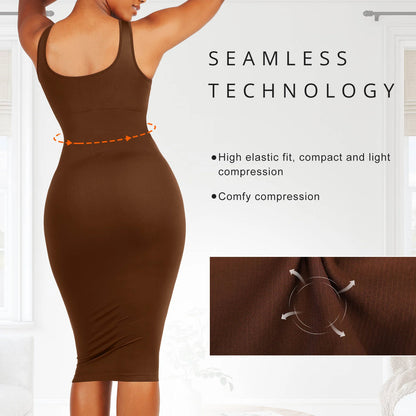 Shaper Large U-back Snatched Seamless Dress