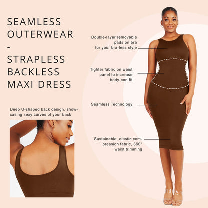 Shaper Large U-back Snatched Seamless Dress