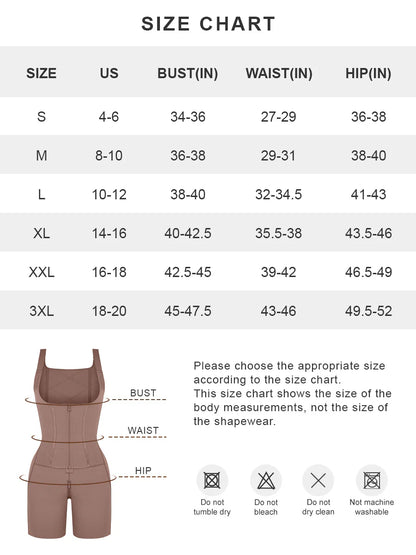 Post Surgery U-Shaped Bust Support Two Steel Bones Waist and Abdomen Control Shapewear