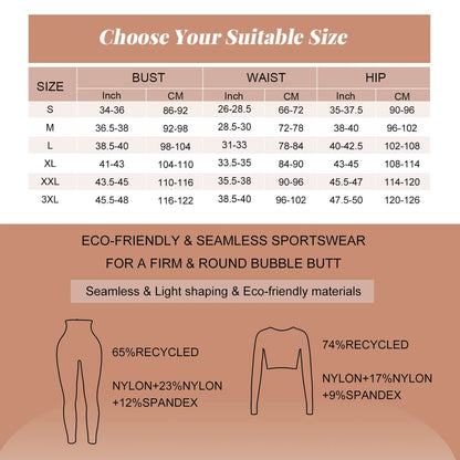Nylon Seamless V-Neck Biker Shorts Set