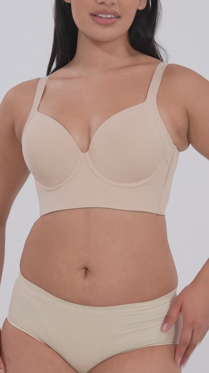 One-piece Underwire Compression Push-up Bra