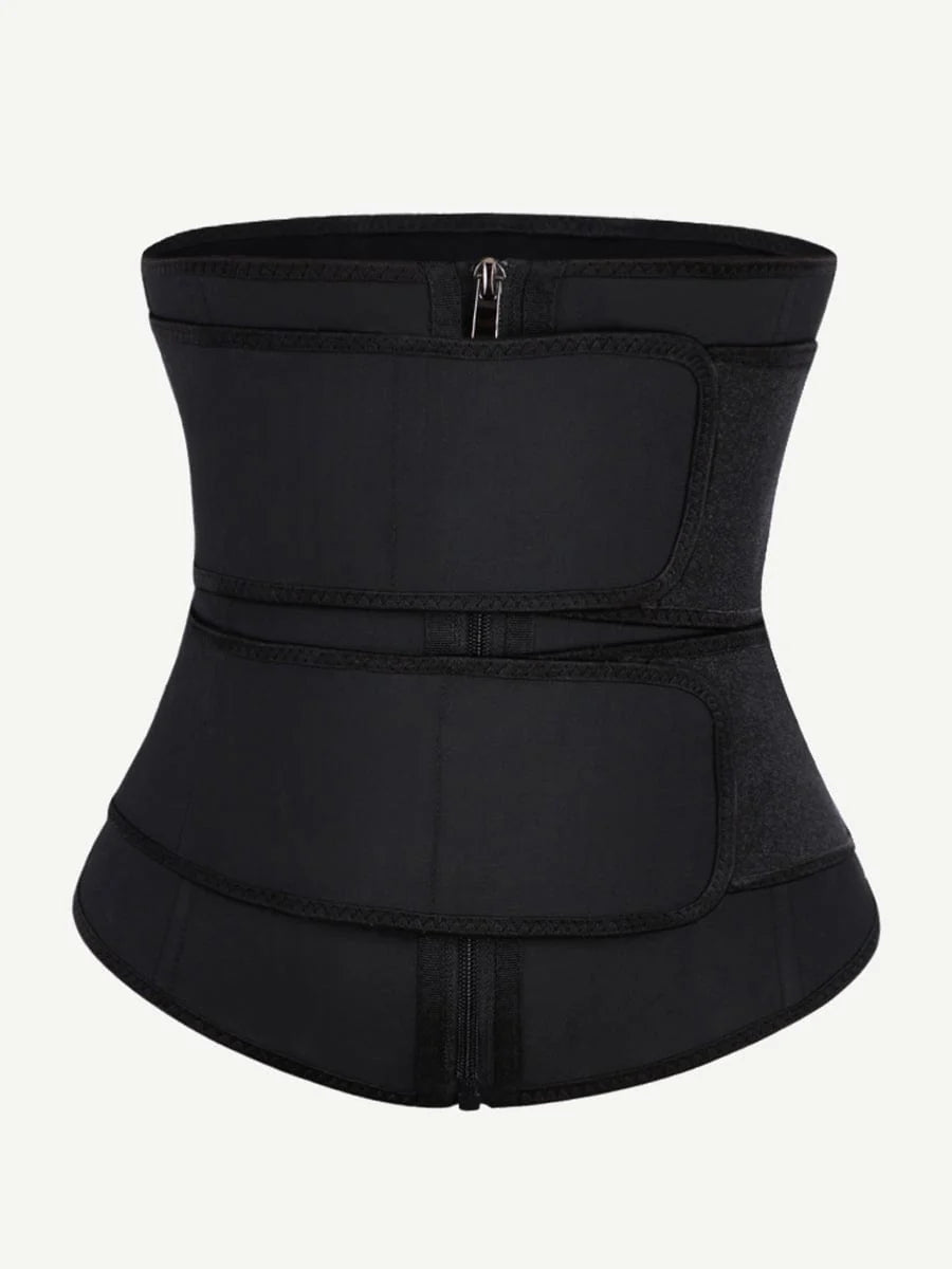 Double Belt 7-Steel Bone Latex Waist Trainer