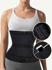 Double Belt 7-Steel Bone Latex Waist Trainer